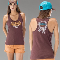 Débardeur femme Von Dutch Ashley marron