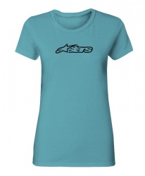 Tee shirt femme Alpinestars BLAZE bleu