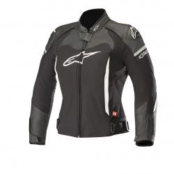 Blouson cuir/textile femme Alpinestars Stella SP X noir/blanc