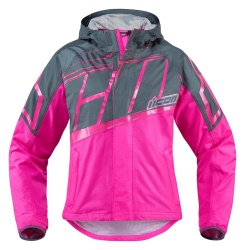 Blouson textile femme Icon PDX 2 rose