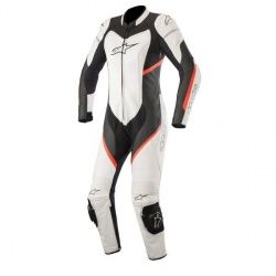 Combinaison 1 pièce femme Alpinestars Kira noir/blanc/rouge fluo