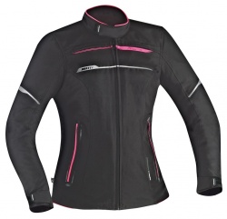 Blouson textile femme Ixon ZETEC LADY HP noir/rose