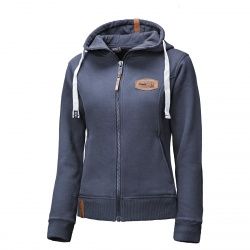 Sweat capuche femme Zip-Hoodie 46 bleu marine