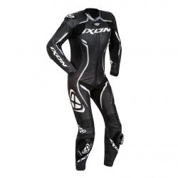 Combinaison cuir femme Ixon Vortex Lady noir/blanc
