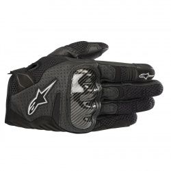 Gants textile/cuir femme Alpinestars Stella SMX-1 Air V2 noir/blanc