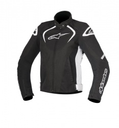 Blouson textile femme Alpinestars STELLA T-JAWS WATERPROOF noir/blanc