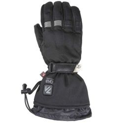 Gants cuir/textile chauffants femme V'Quattro Lady Metropolis 18 Heating noir