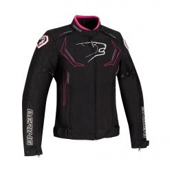Blouson textile femme Bering Lady Guardian noir/blanc/fushia