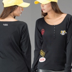 Tee-shirt femme Von Dutch Ambert noir