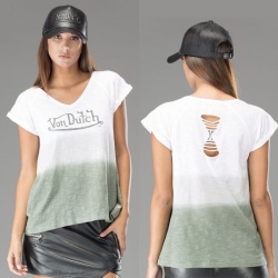 Tee-shirt femme Von Dutch Adison vert