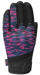 Gants femme Racer Skid F noir/rose
