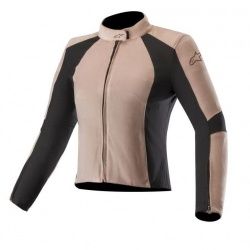Blouson textile femme Alpinestars Vika V2 Vegan Suede rose pâle